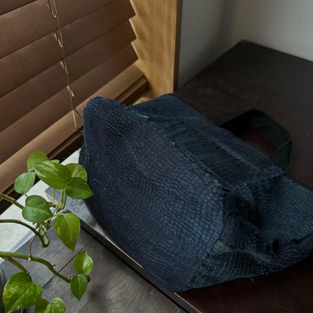 ⚠️J J 総刺し子2wayバッグ/藍染／襤褸