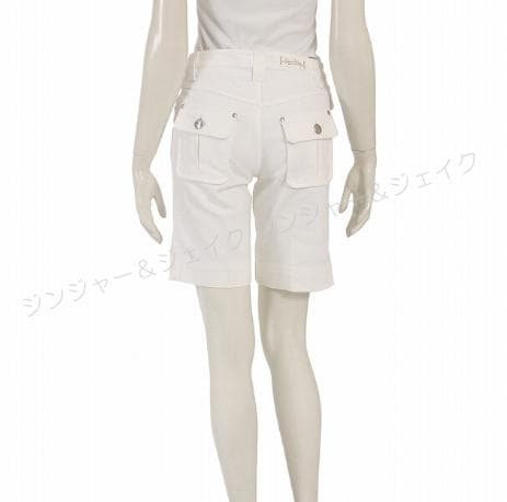 極美品 LOUIS VUITTON ヴィトンハーフパンツ ホワイト白ロゴ 38