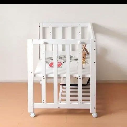 【本体のみ】ディモア　ミニベッド&デスク / ベビーベッド 日本製