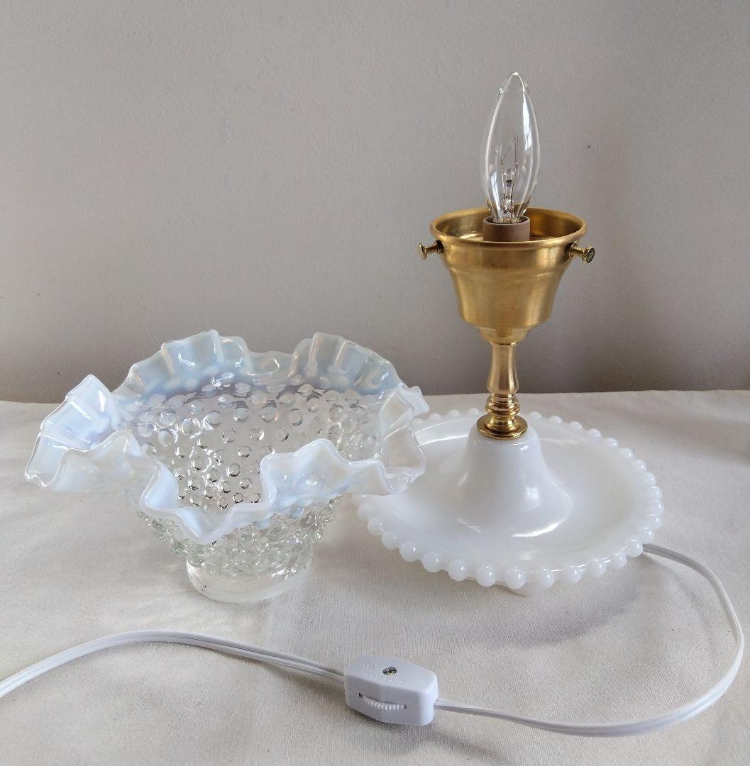 ☆美☆フェントン フレンチ オパールセント テーブルランプ レア!