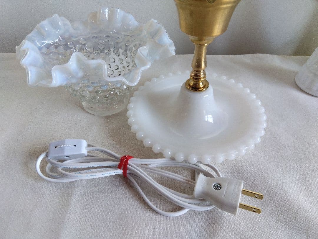 ☆美☆フェントン フレンチ オパールセント テーブルランプ レア!