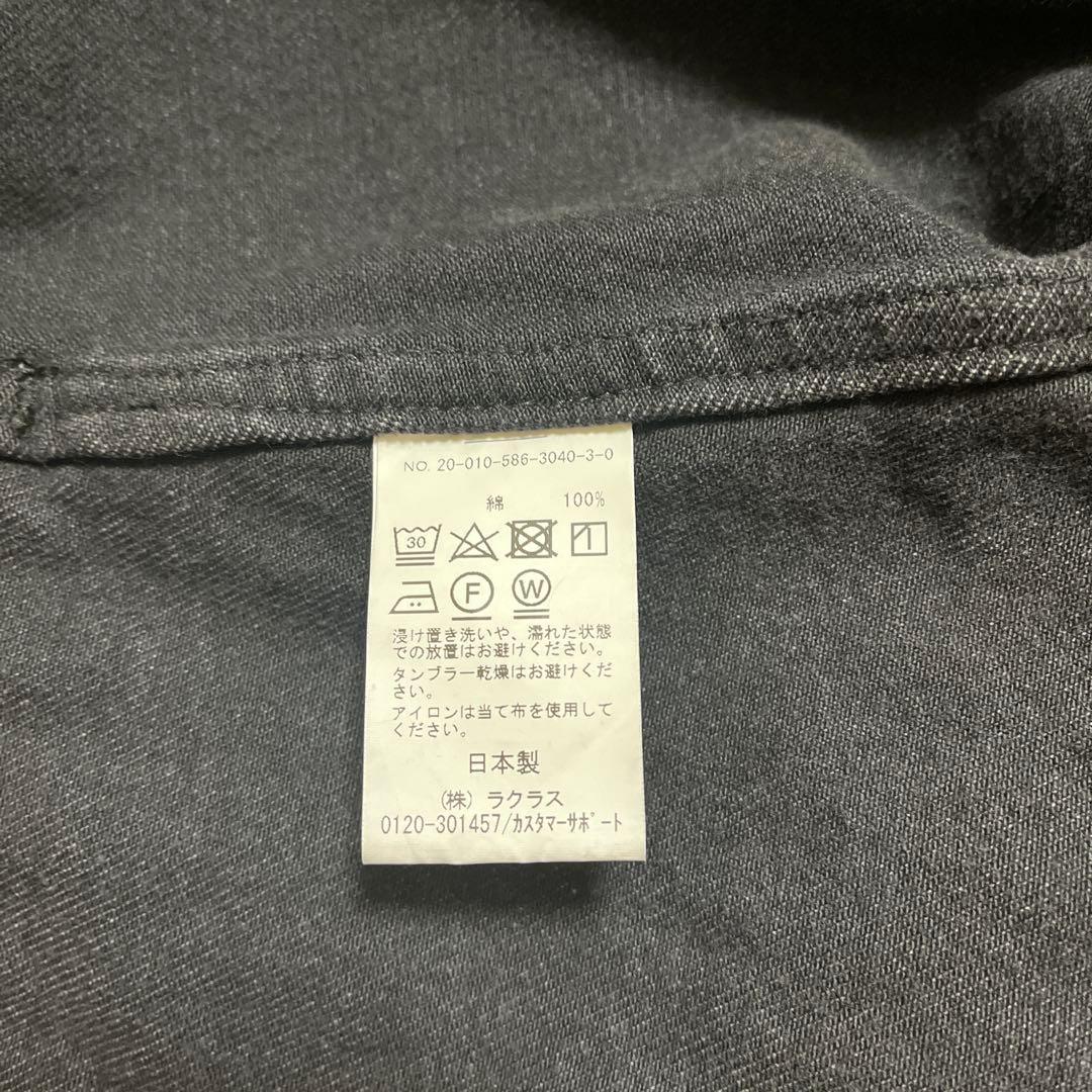 AP STUDIO ブラックオーバーサイズデニムジャケット