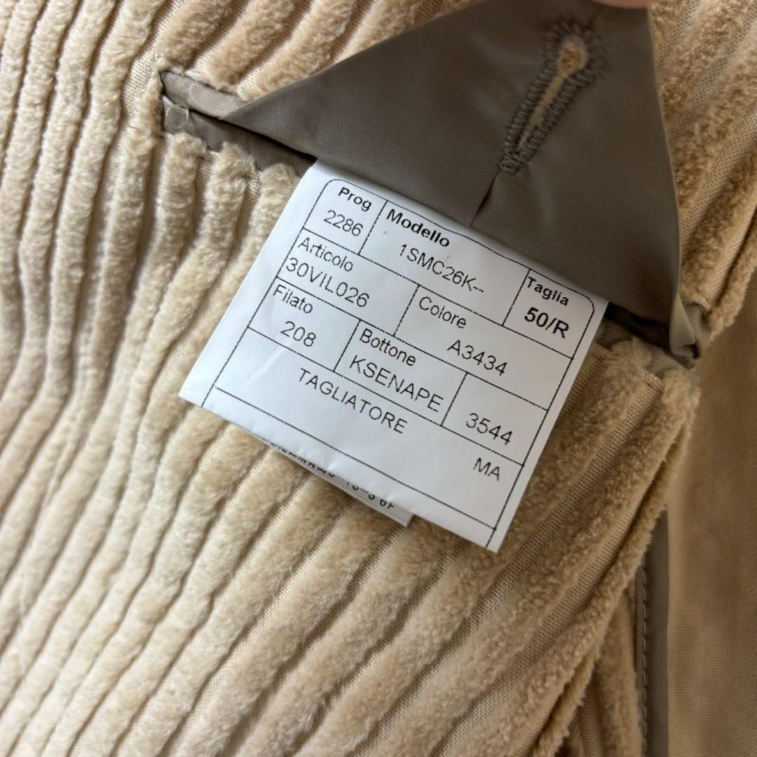 未使用級　タリアトーレ　太畝コーデュロイ　くるみボタン　テーラードジャケット