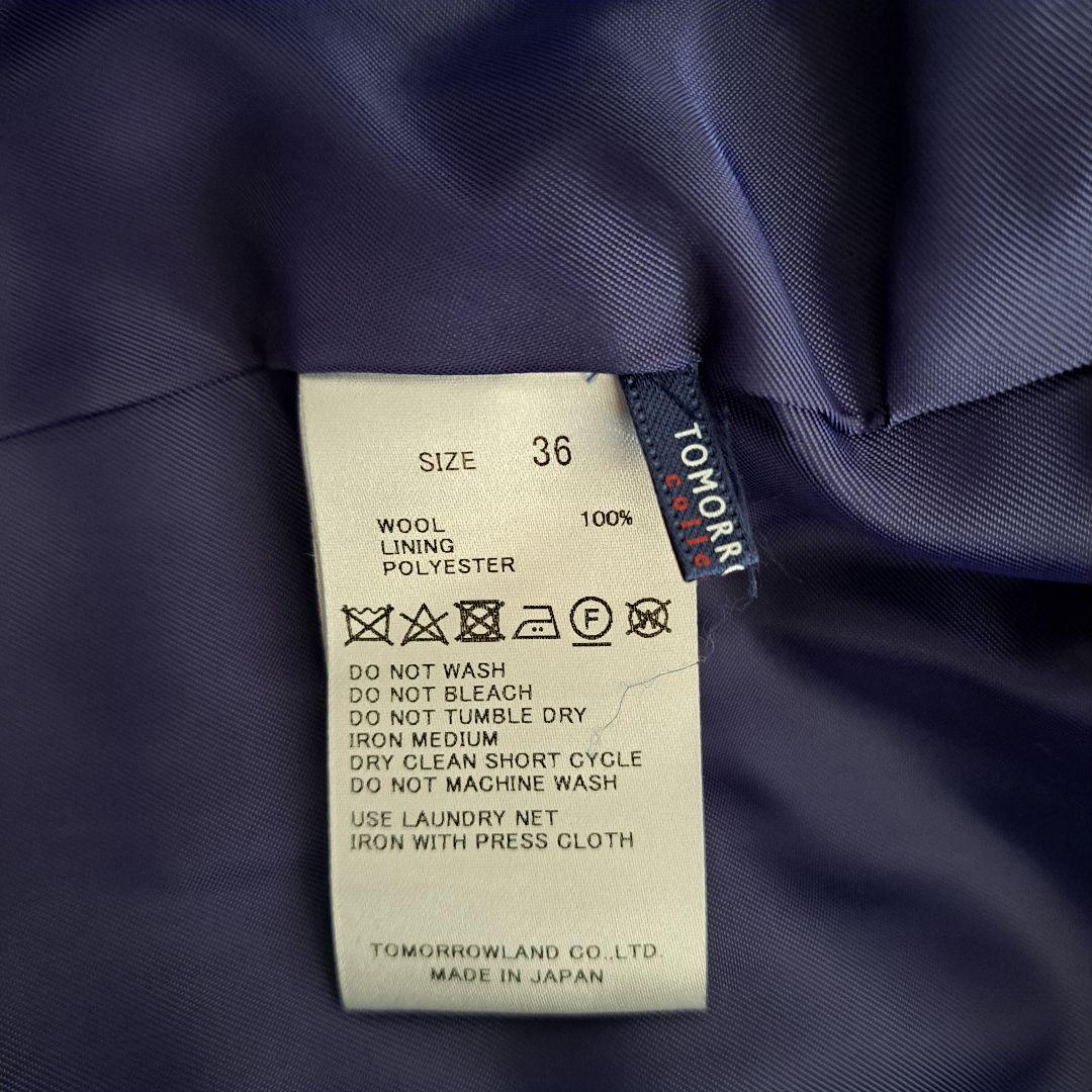 美品 トゥモローランドコレクション ラルジュハウンドトゥース ミドルフレンチジレ