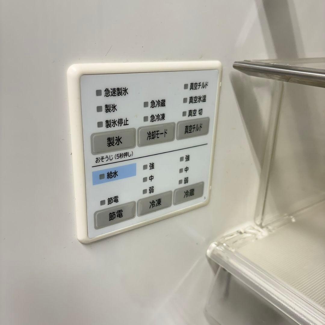 704 鏡面　5ドア　大型冷蔵庫　400L強 自動製氷機　極美品　右開　イチオシ