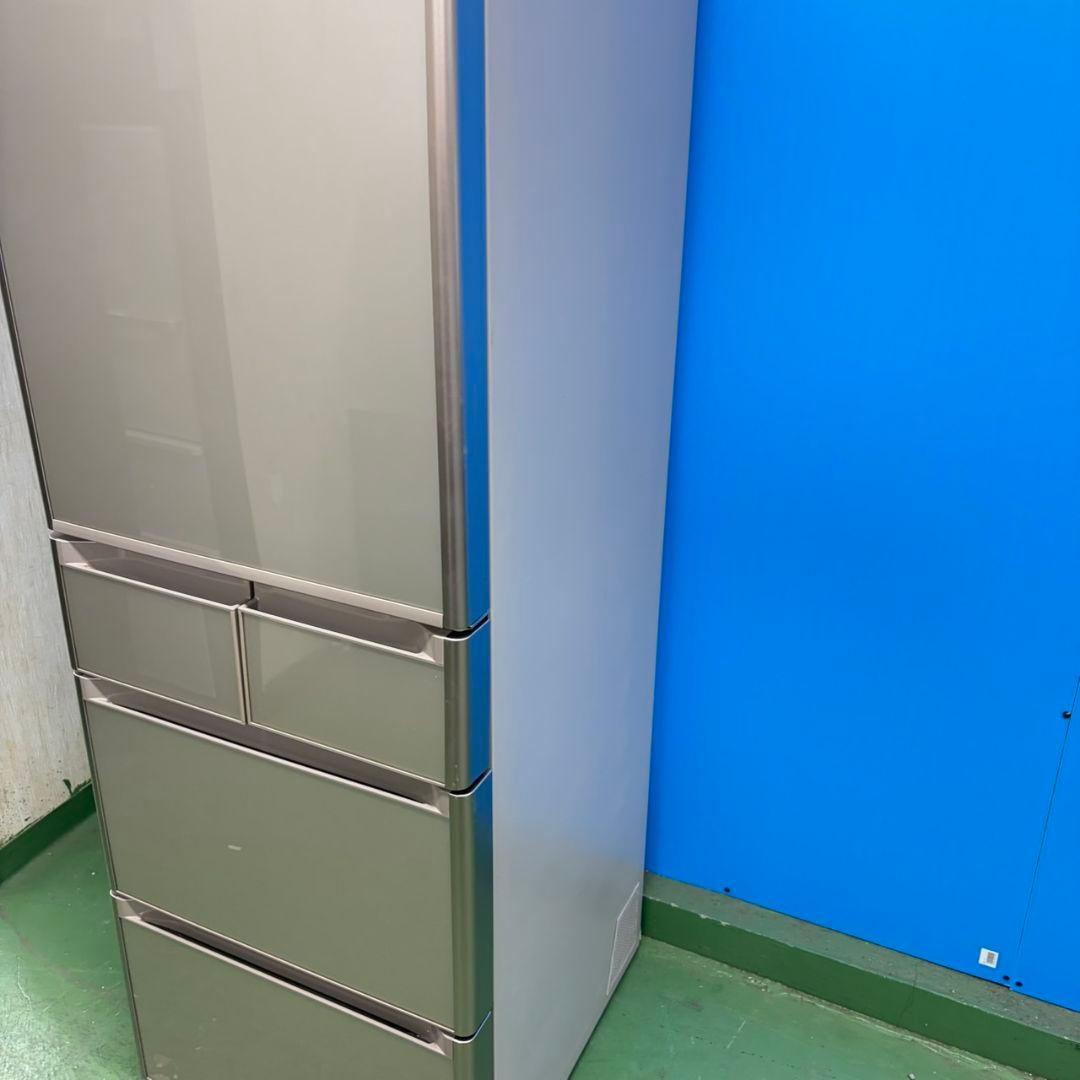 704 鏡面　5ドア　大型冷蔵庫　400L強 自動製氷機　極美品　右開　イチオシ