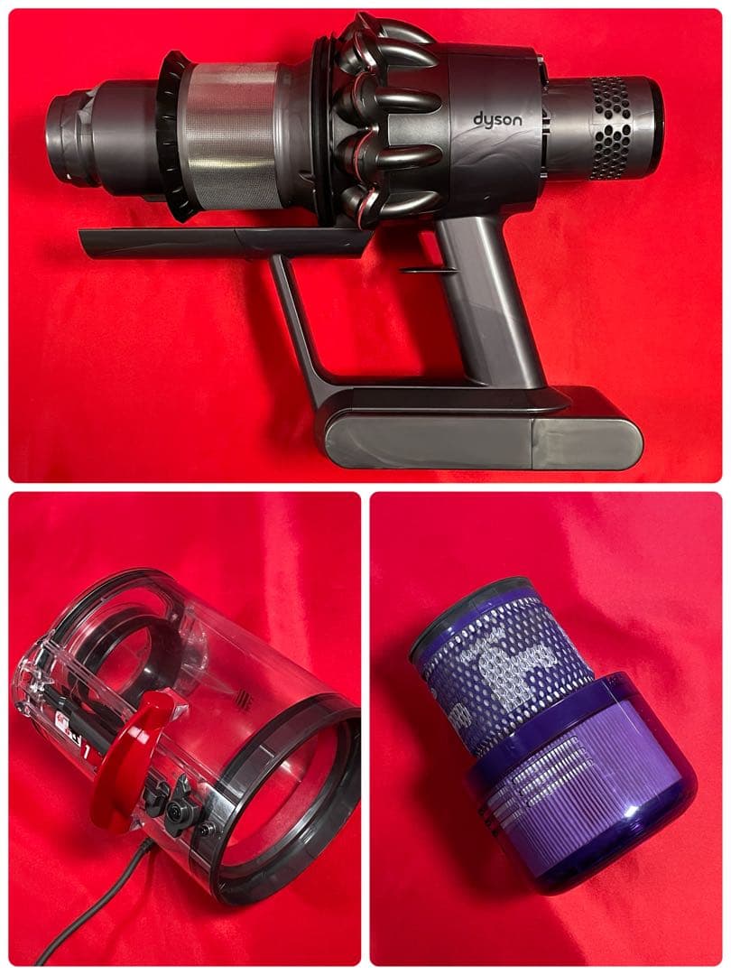 ダイソン②SV14V11純正スタンド２本のパイプ ２ヘッドから選択 補強トリガー
