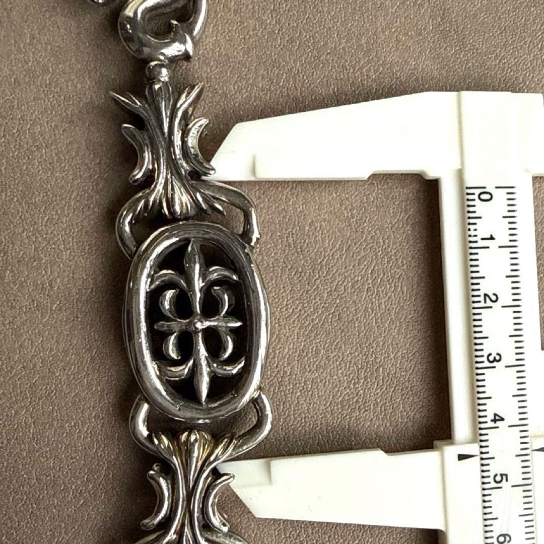 A&G エーアンドジー シルバー ウォレットチェーン クロスモチーフ