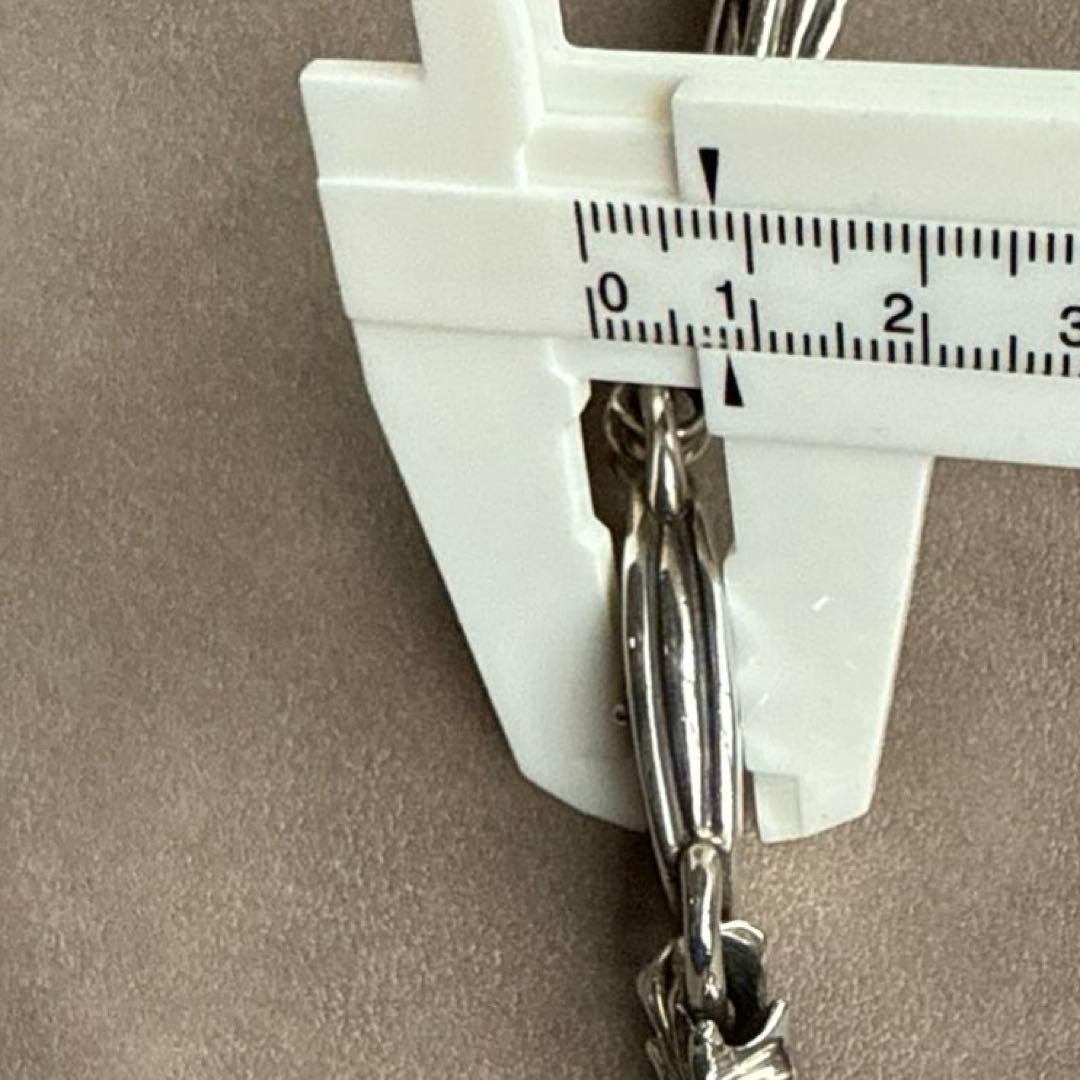 A&G エーアンドジー シルバー ウォレットチェーン クロスモチーフ