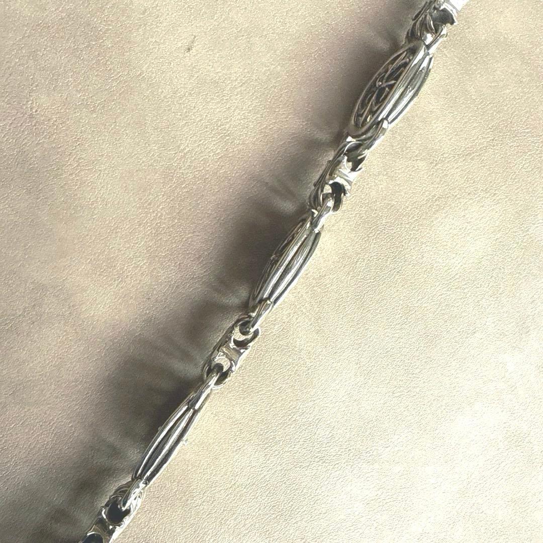 A&G エーアンドジー シルバー ウォレットチェーン クロスモチーフ