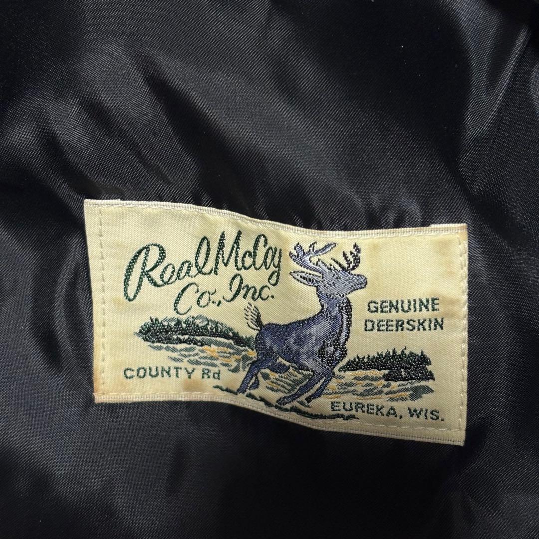 【超希少】ザリアルマッコイズ ディアスキンレザーキャスケット ブラック 鹿革