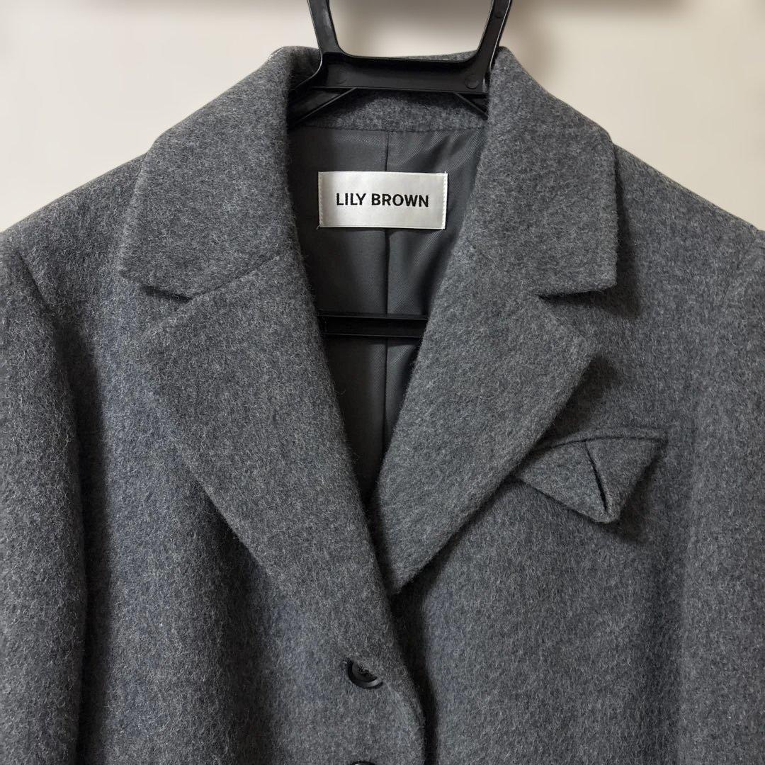 Lilybrown シャギージャケットコート
