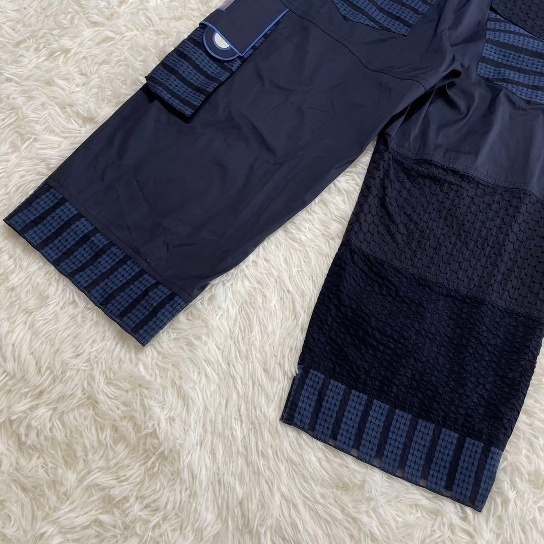 【美品】OLLEBOREBLA アルベロベロ　パンツ　リネン混　日本製 ネイビー