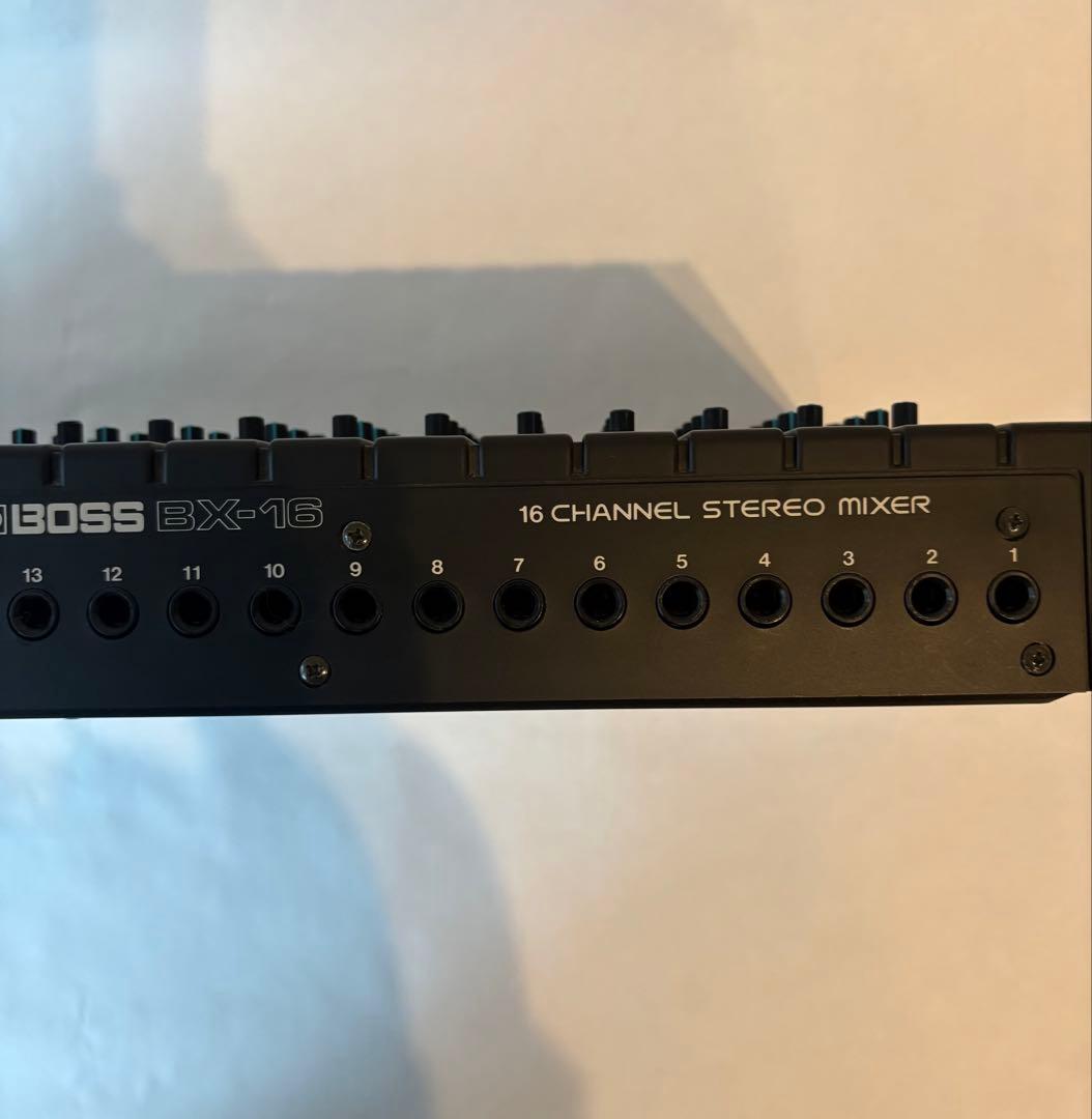 BOSS BX-16 16チャンネル ステレオミキサー　電源アダプター付