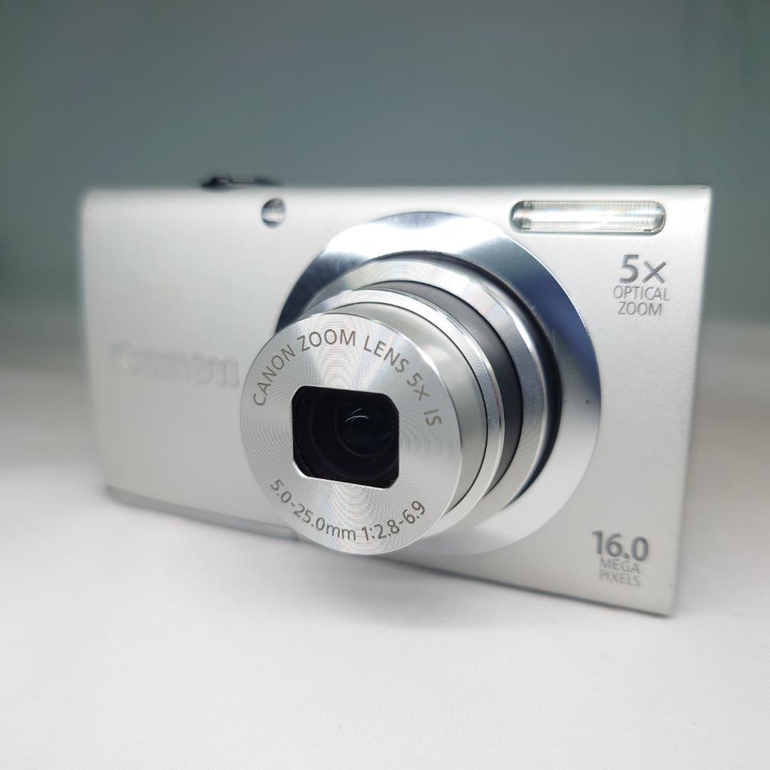 キャノン Canon A2400 IS コンパクトデジタルカメラ シルバー