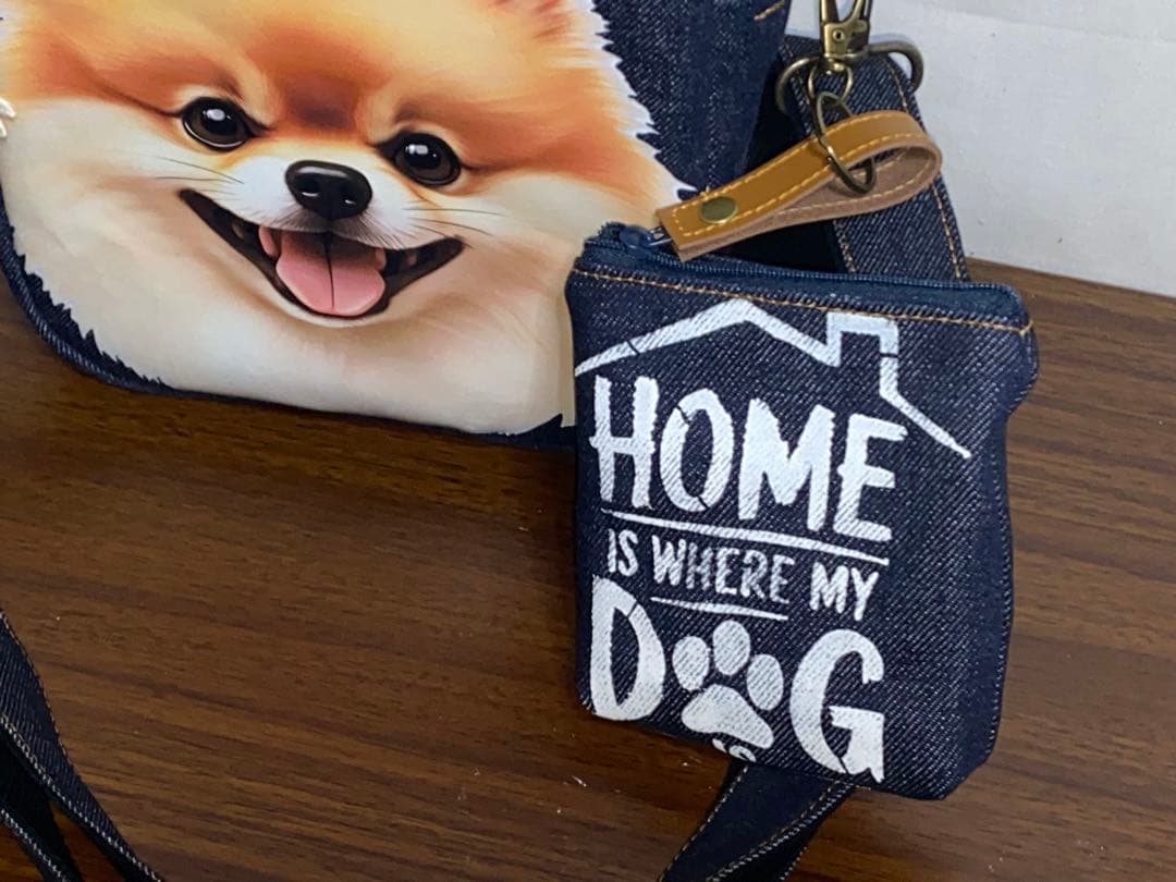 ☆ポメラニアン☆岡山デニム☆☆Sサイズ☆ショルダーバッグ