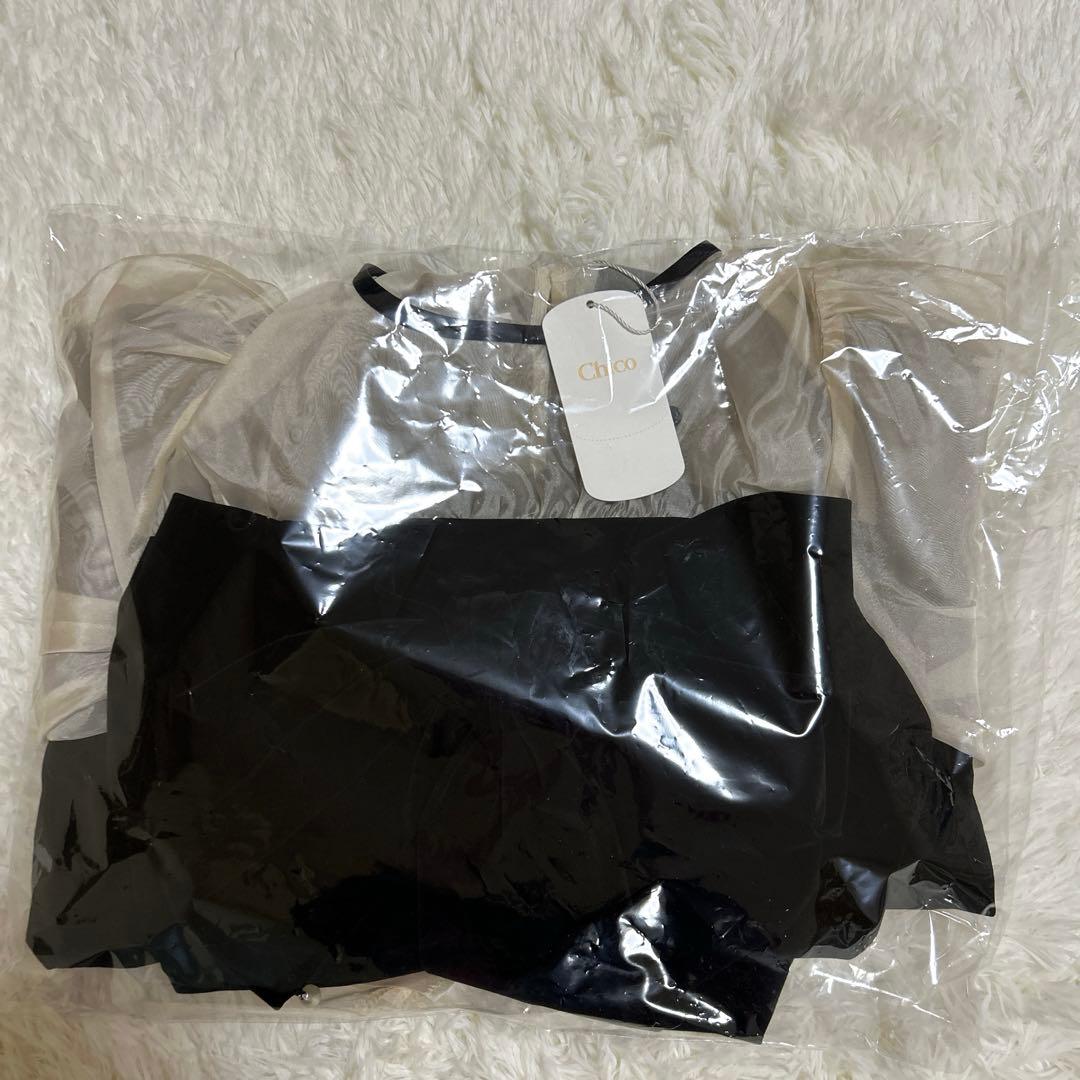 シアーリボンベロアワンピース/オケージョン 【SALON by Chico】チコ