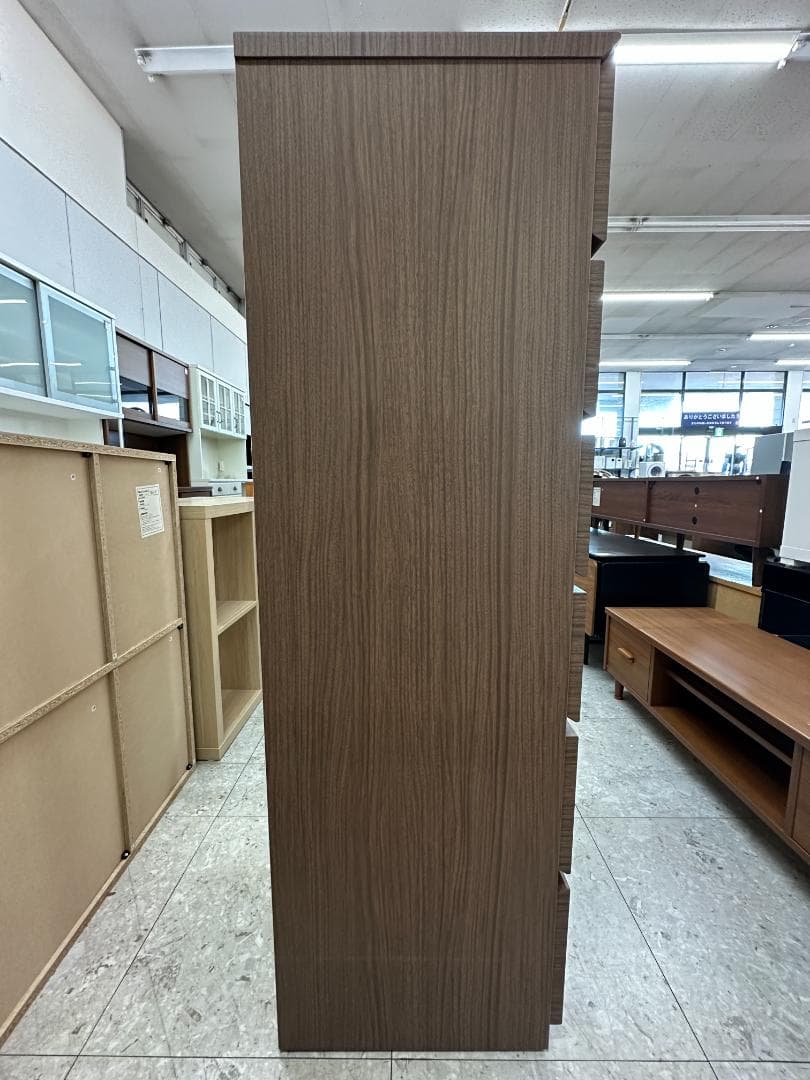 ニトリ　チェスト　6段　クエス60　ブラウン