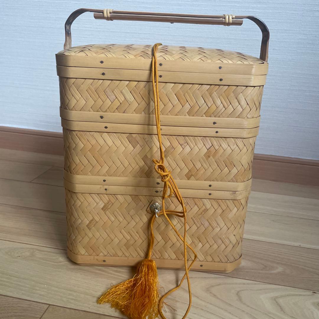 民藝　竹細工　箱