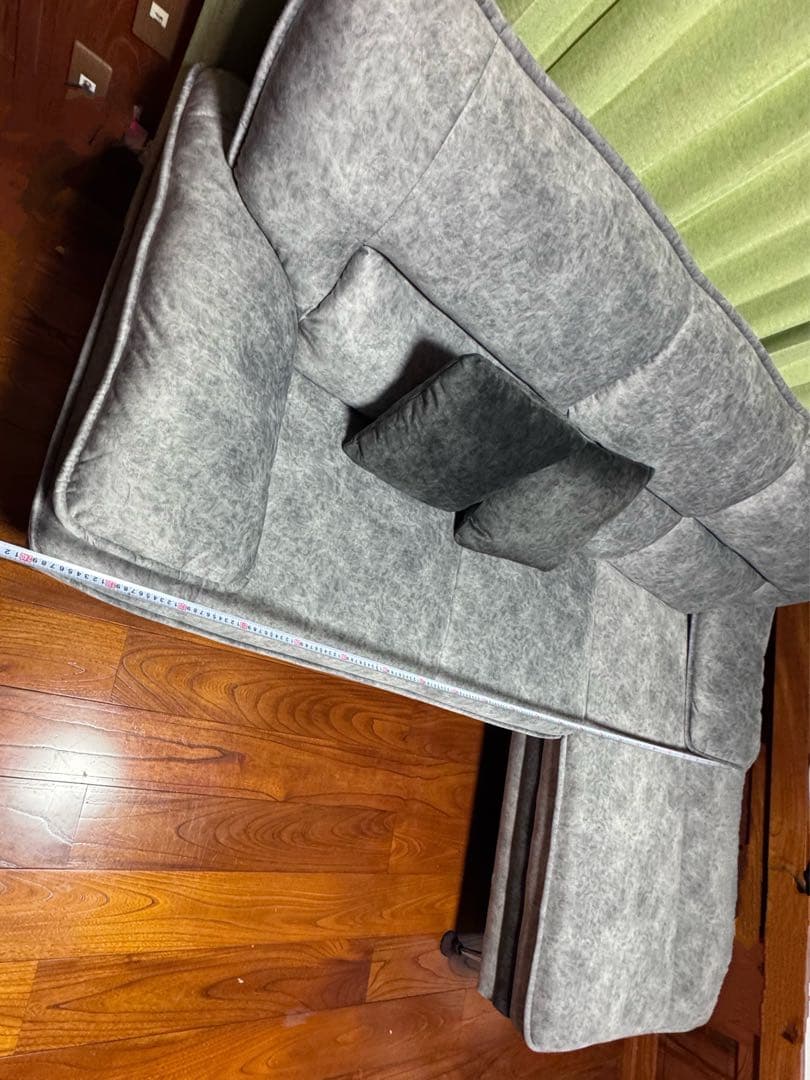 L字型ファブリックカウチソファセット