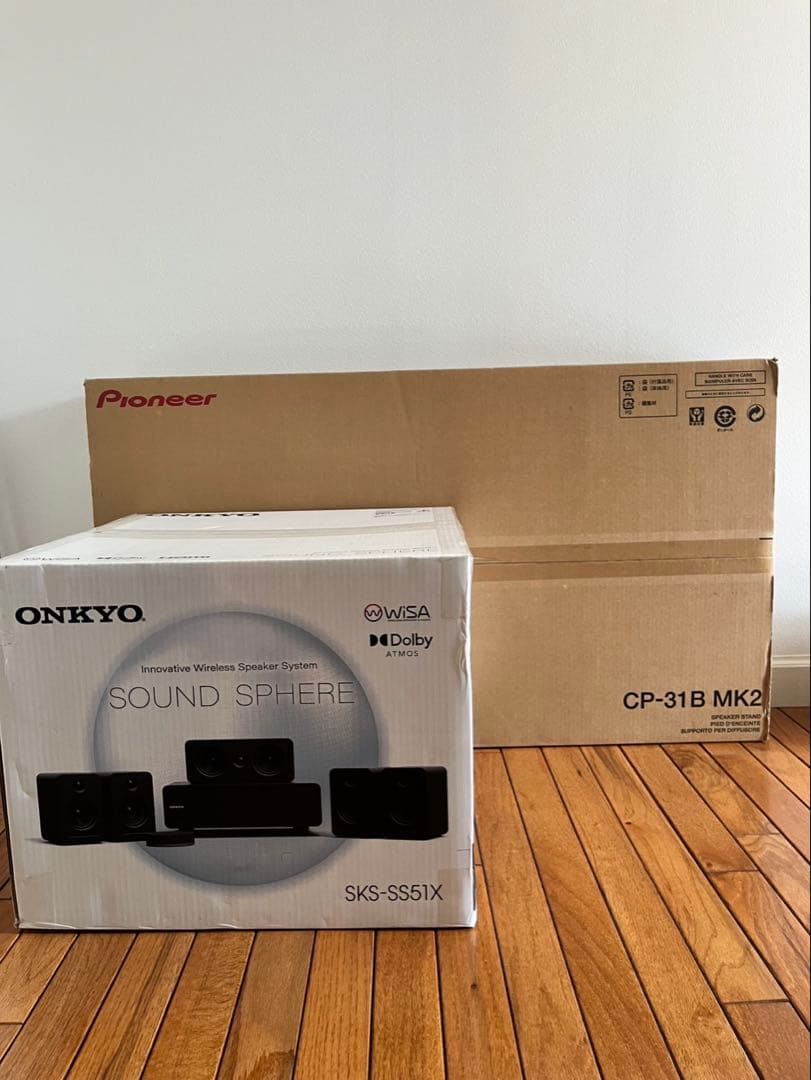 Onkyo sound sphere スピーカースタンド付き