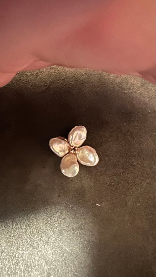 agete k10 淡水パール　チャーム　希少