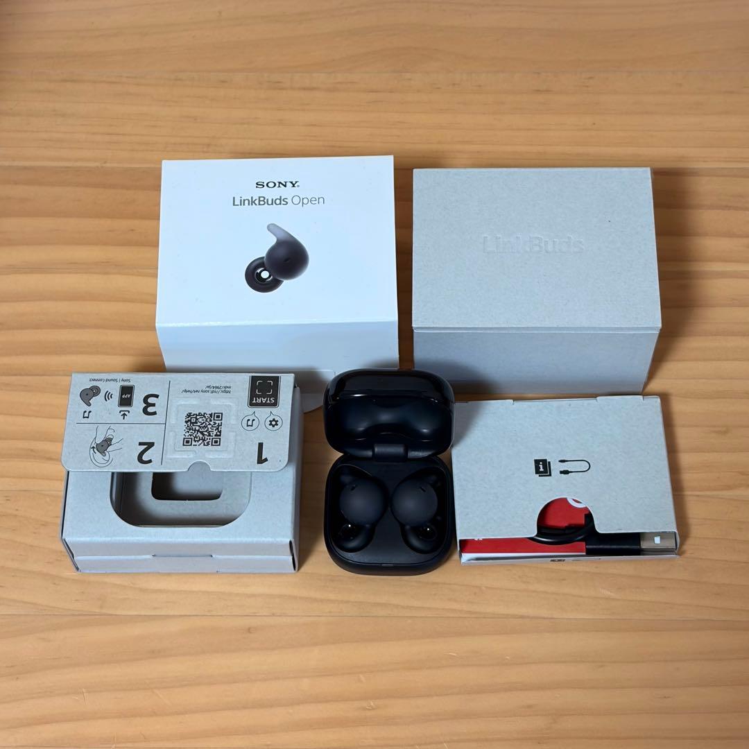 SONY LinkBuds Open（ブラック） ワイヤレスイヤホン