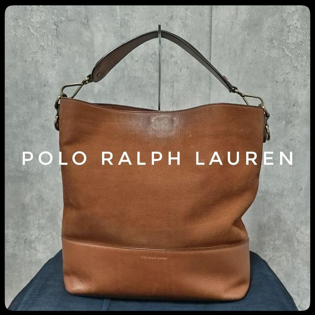 ✅️ポロラルフローレン　ホーボーバッグ スエード 　レザー　ブラウン