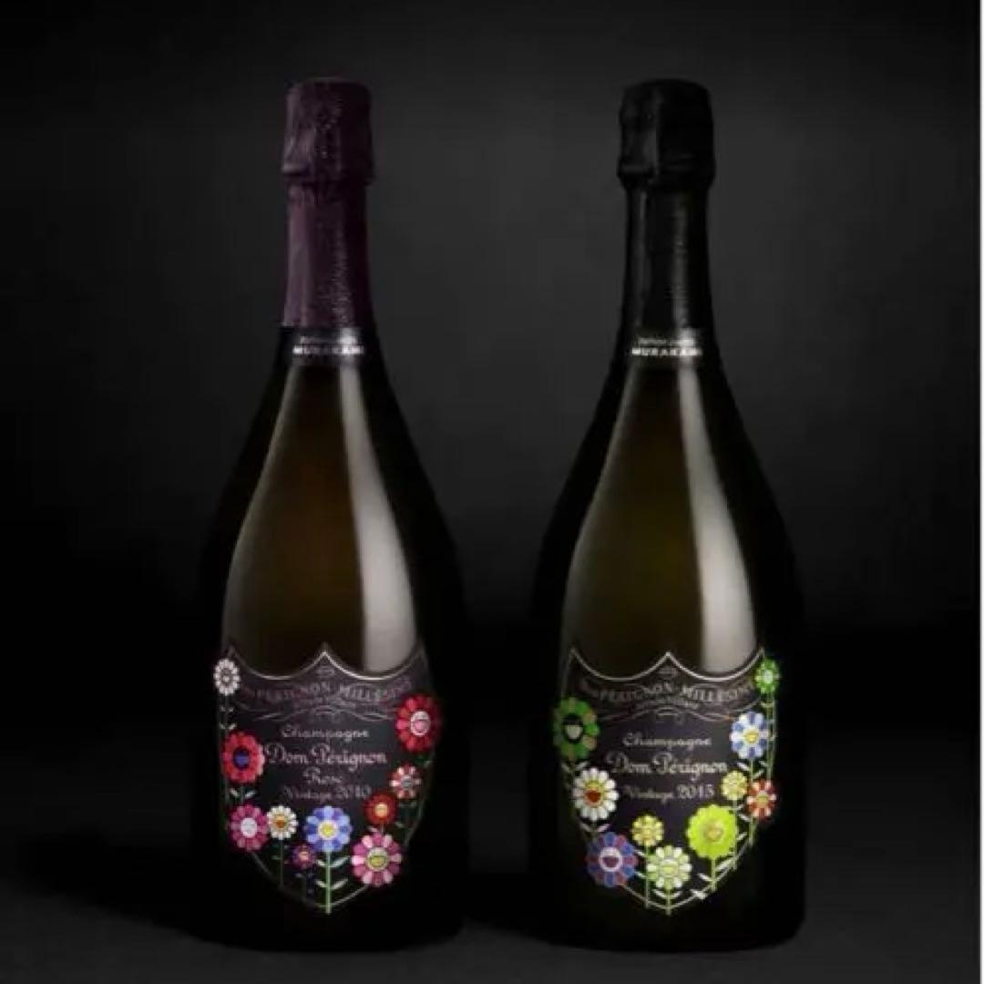 村上隆 ドンペリニヨン 限定品 2015年 ロゼ 2010年 箱付 2本 セット