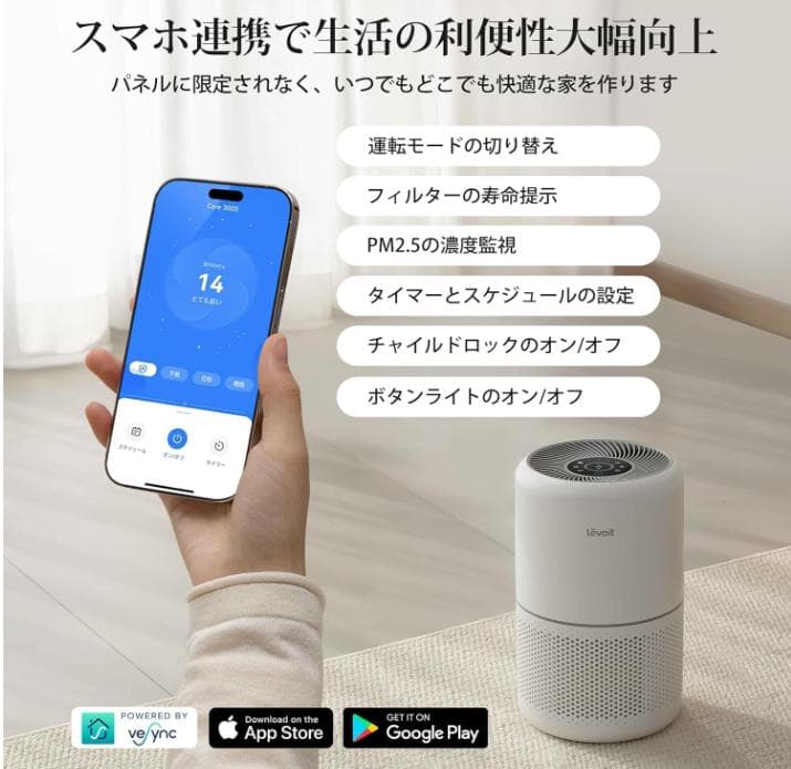 新品未使用　Levoit Core300S 空気清浄機