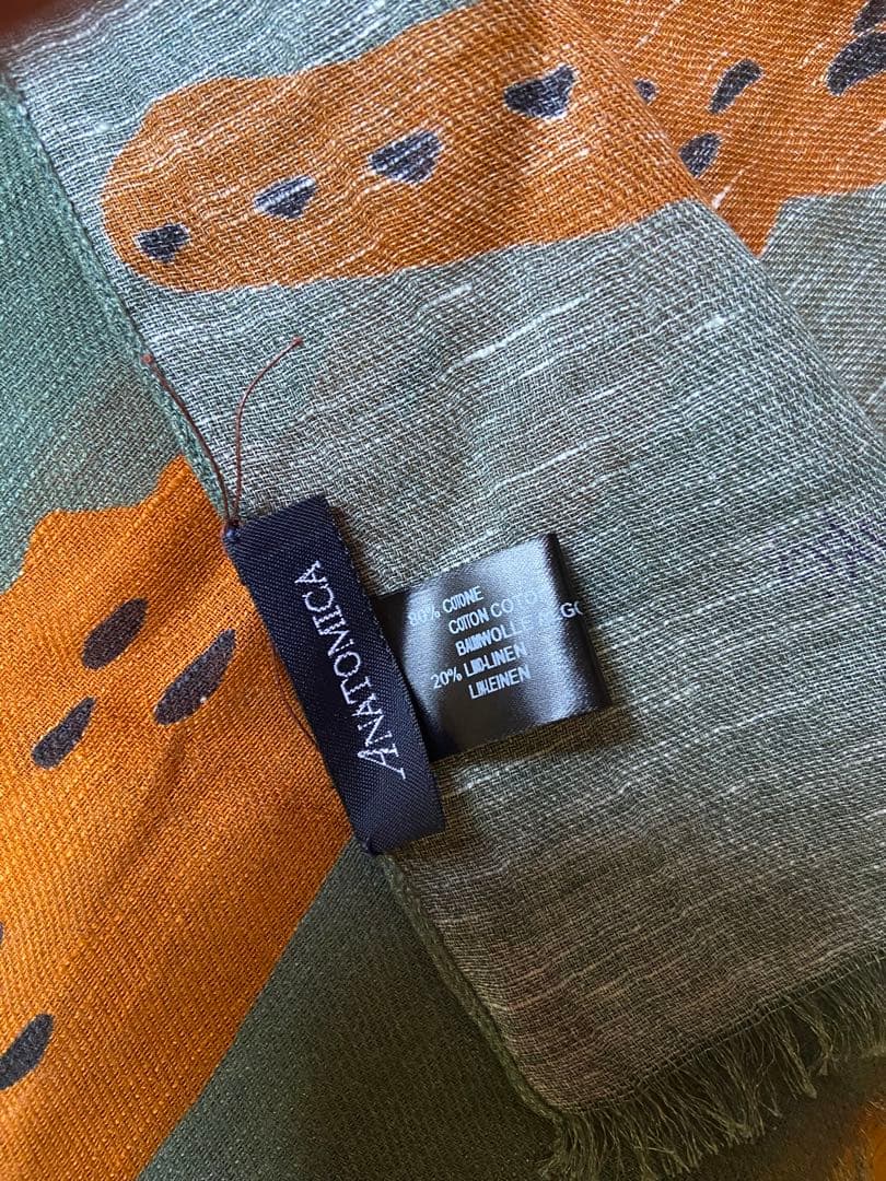 Drakes × ANATOMICA アナトミカ別注 ワニ柄 ストール