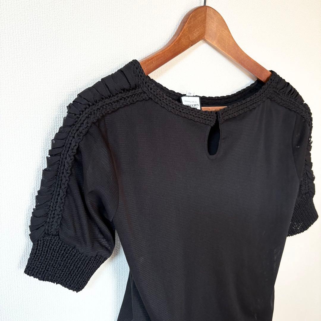 ジャンポール・ゴルチエ パワーネット トップス 黒 40 セットプルミエ別注