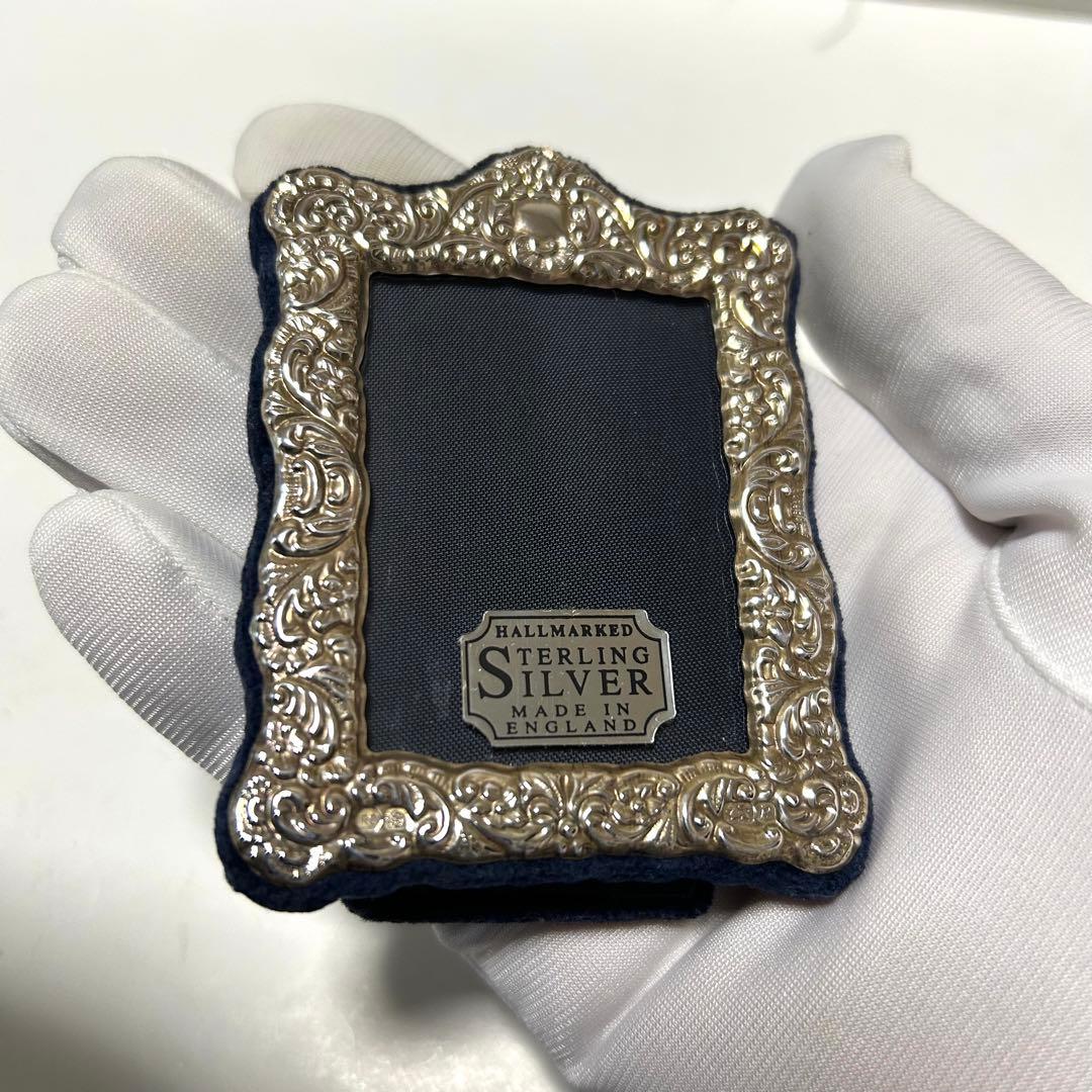 スターリングシルバー　純銀　 フォトフレーム　写真立て　イギリス製 アンティーク