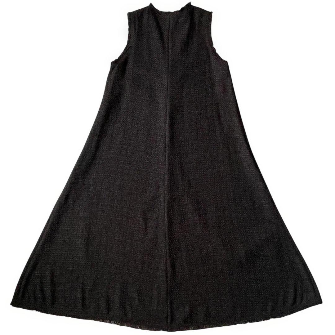 2023✨グレースコンチネンタル ロングワンピース ツイードフレアワンピース M