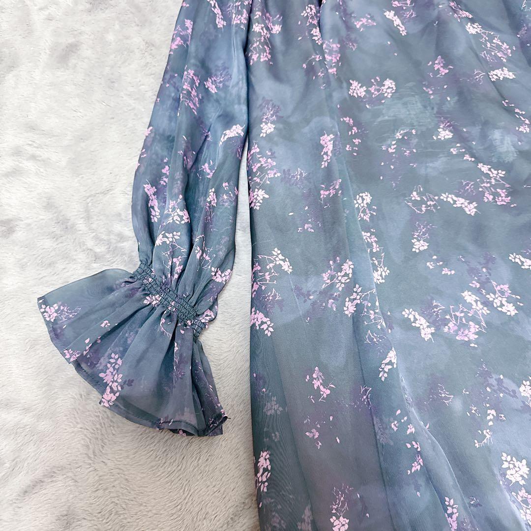 ワンピース Ameri NORA FLOWER LAYERED DRESS M