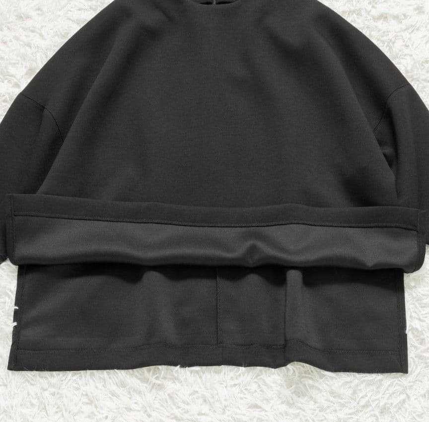 美品 Whim Gazette ウィムガゼット ダンボールプルオーバー ブラック