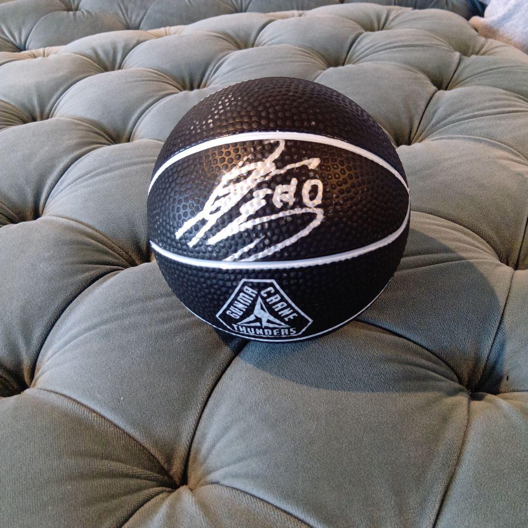 GUNDA CRANE THUNDERS 藤井祐眞選手サインミニバスケットボール