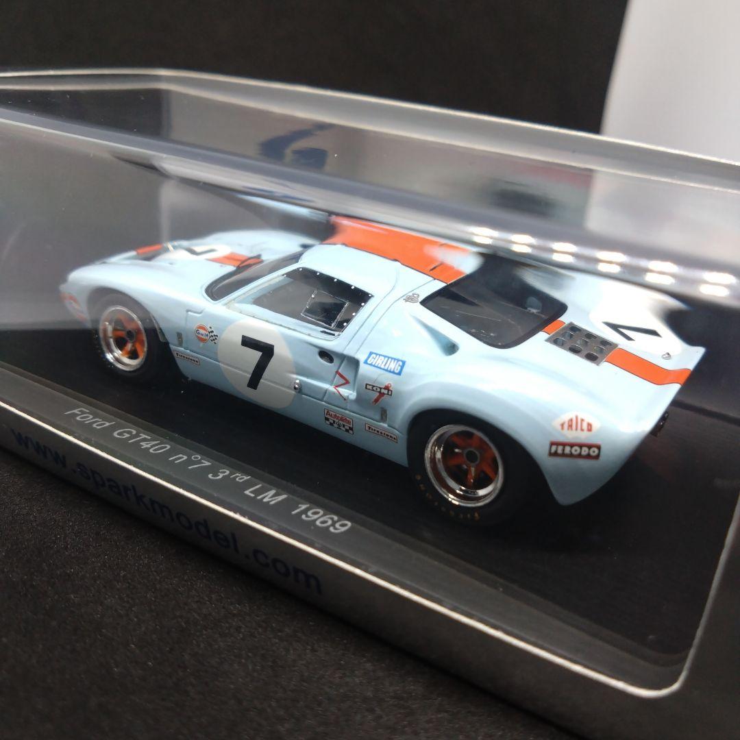スパーク 1/43 フォード GT40 1969 ル・マン24時間 3位 ガルフ