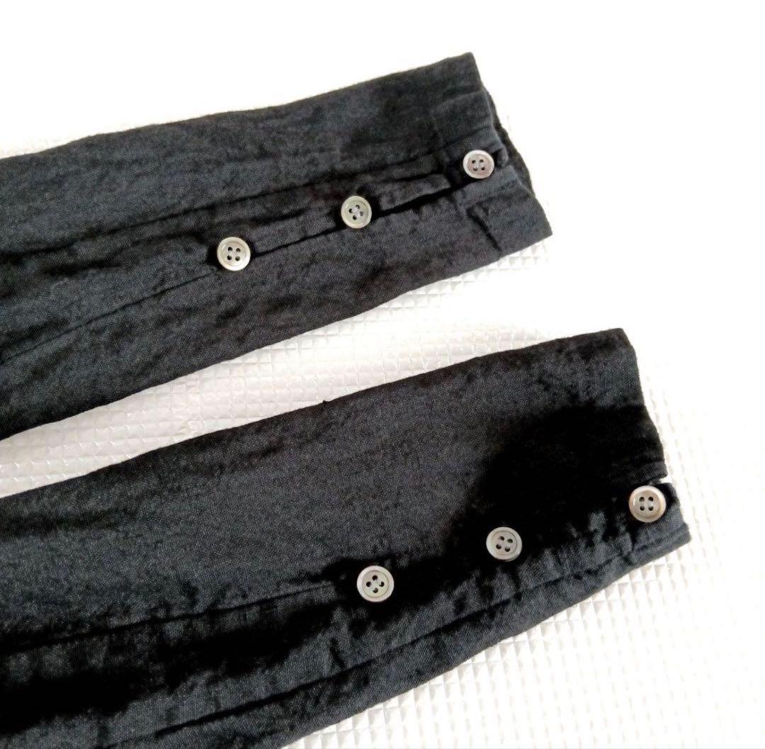 オールドマンズテーラーR&D.M.Co-リネンタックギャザーブラウスシャツ