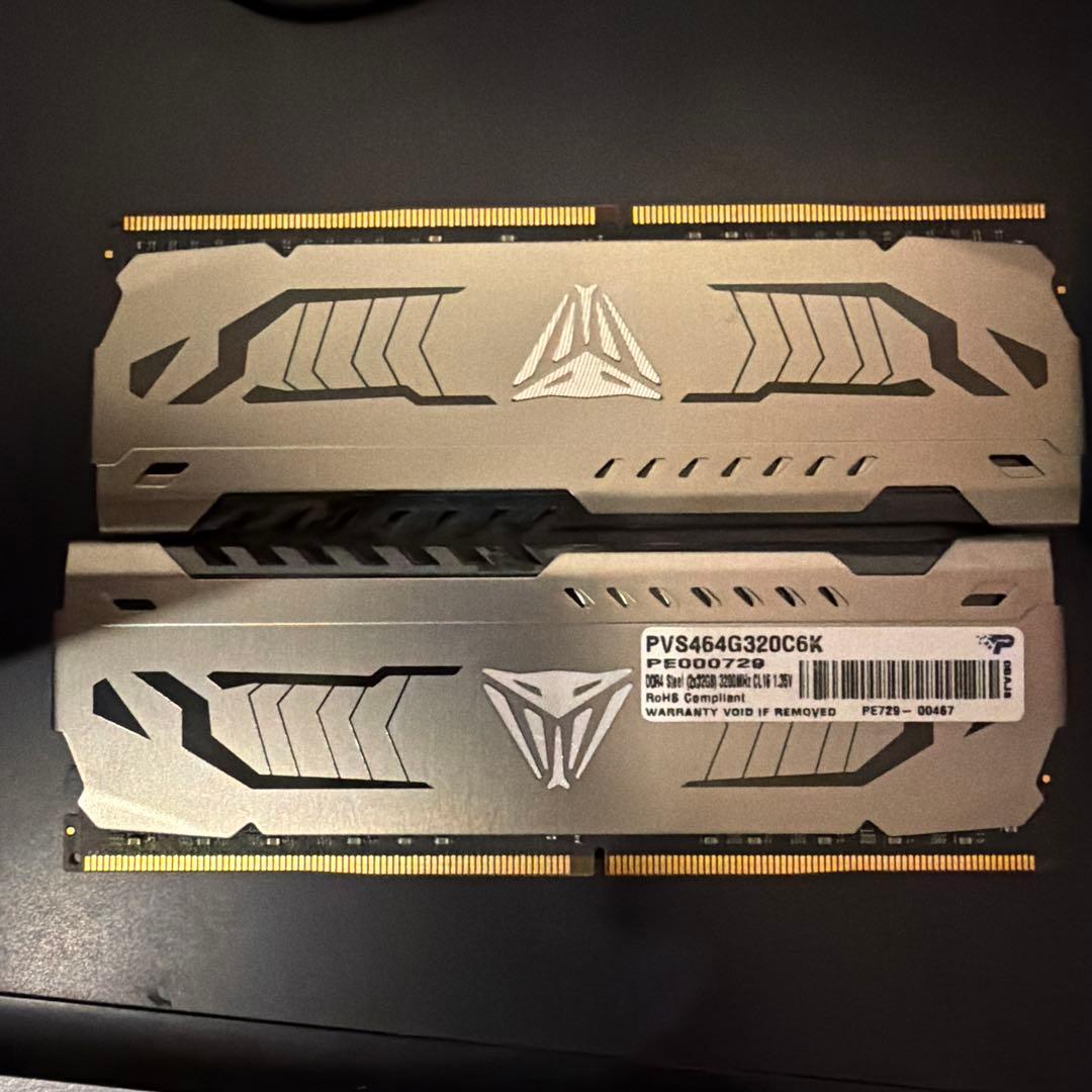 メモリー Patriot Viper Steel DDR4 3200MHz 64GB