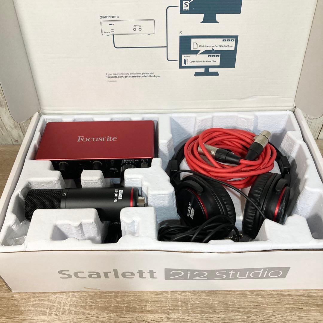 美品✨Focusrite Scarlett 2i2 Studio 動作確認済
