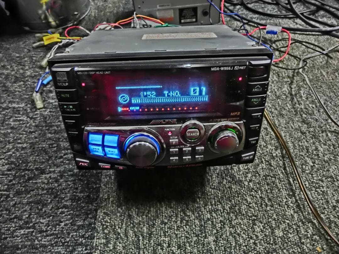 激レア 当時　ALPINE MDA-W966J CD・MD・MP3デッキ　取説