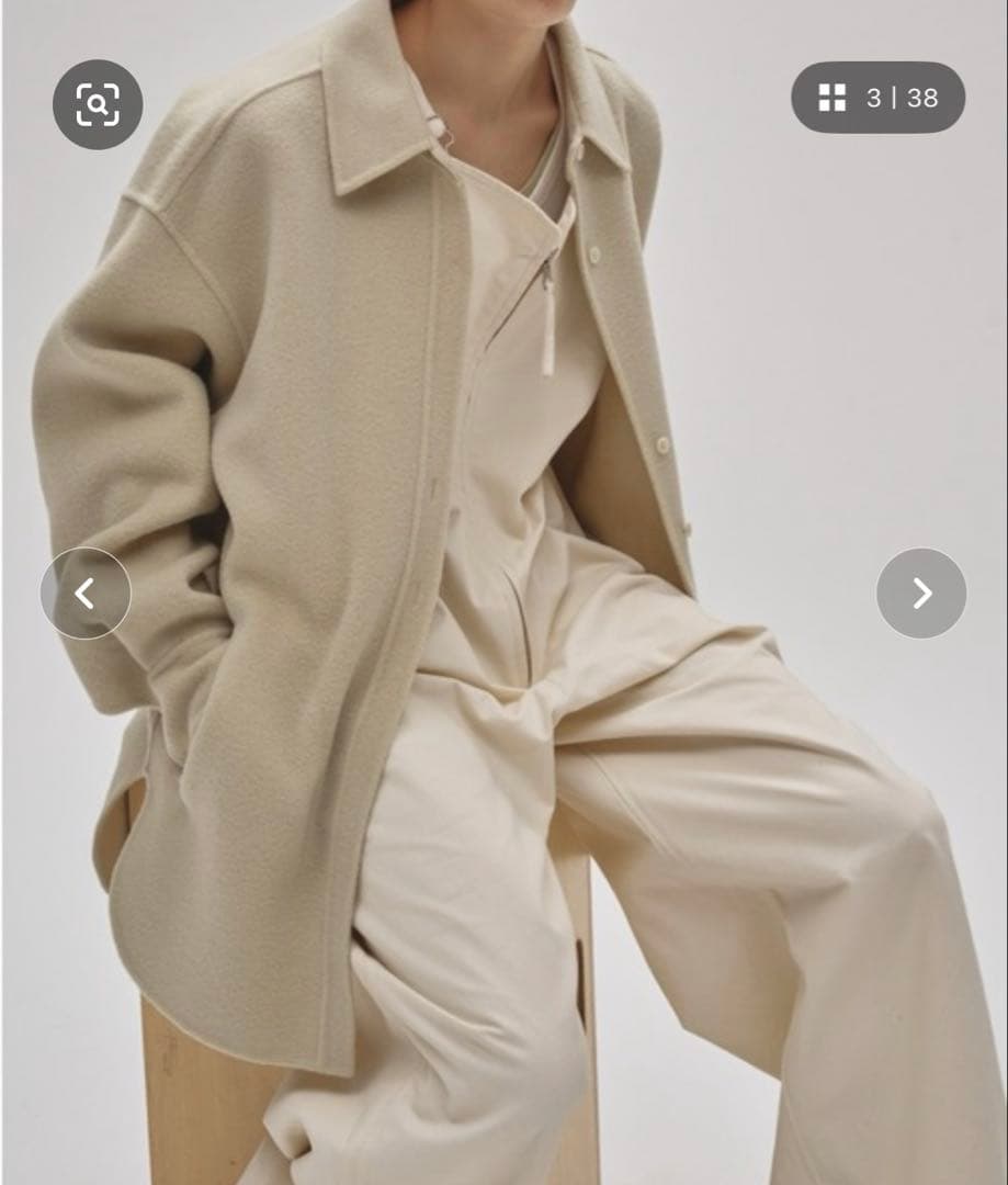 【新品タグ付】TODAYFUL ウールシャツジャケット 38