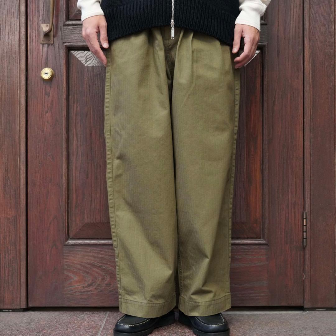 グランク　25AW HB work pants khaki Gurank