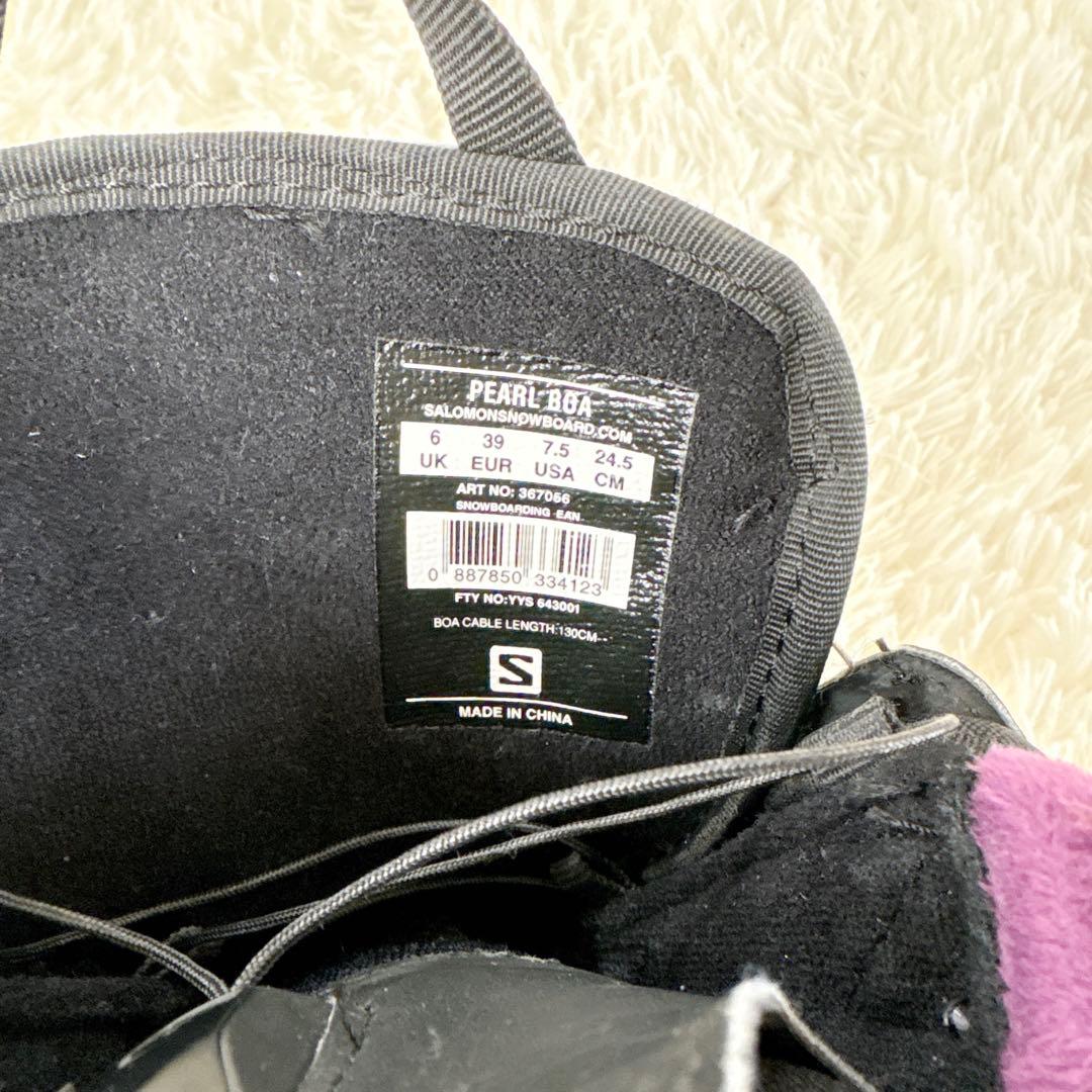 サロモン　スノーブーツ　スノボ　スノーボード　ブーツ　レディース　24.5 美品