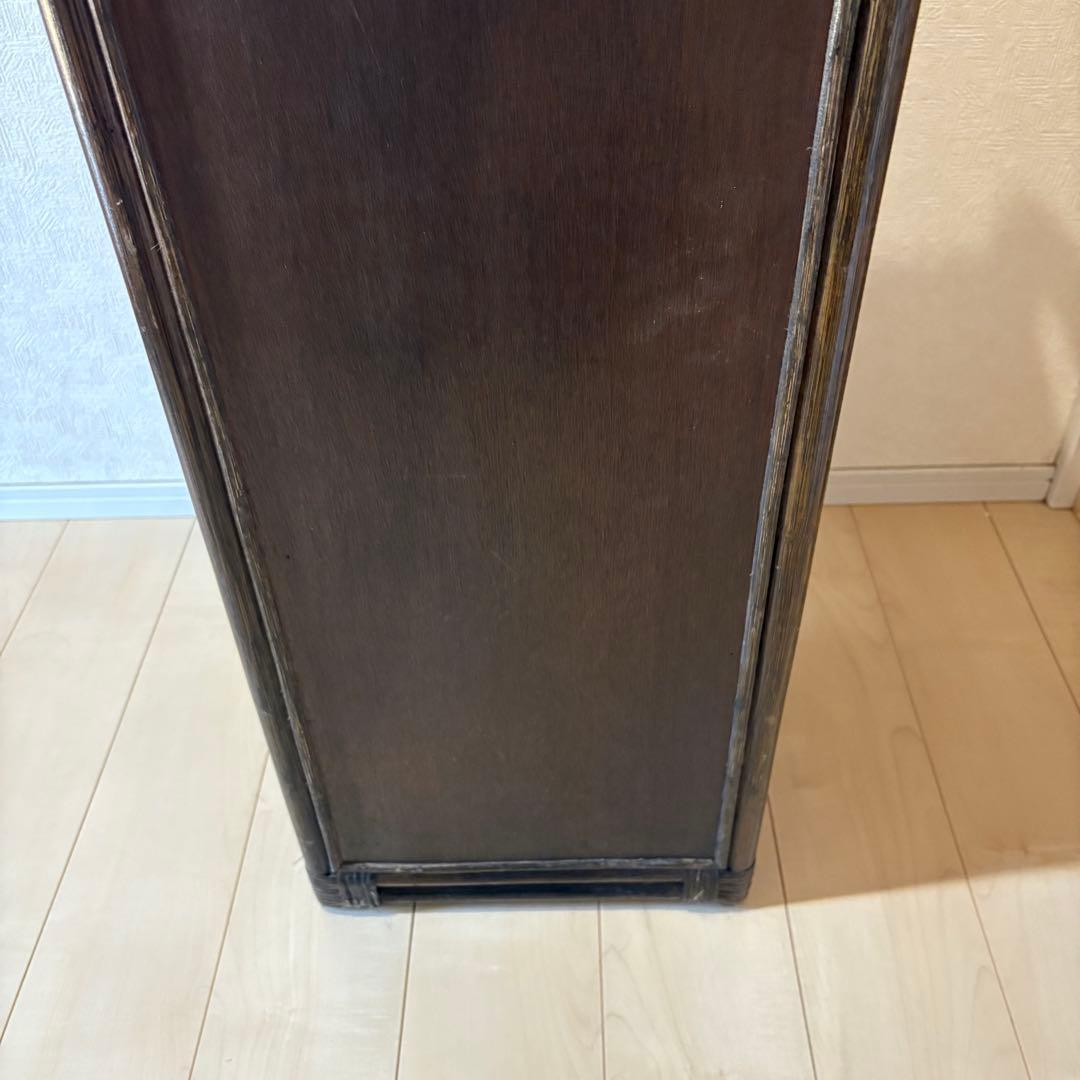 【アンティーク】籐 ラタン チェスト 6段 タンス 昭和レトロ 古民具 古道具