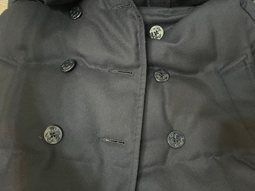 美品　j.press ジェイプレスPコート　ピーコート　ダウン　M ネイビー　紺