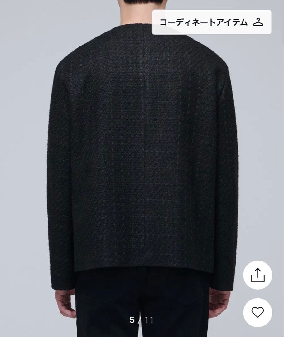 ジャケット・アウター MUSINSA ROUND NECK TWEED JACKET