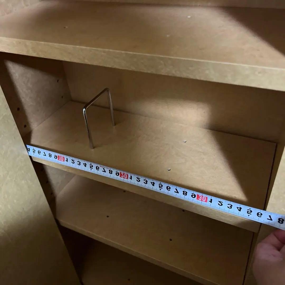 スライドキャスター式すき間収納本棚3列