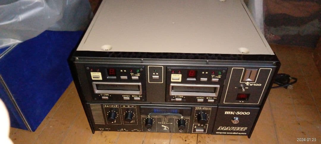 マリン製 MK3000　8トラ　カラオケ機　昭和レトロ